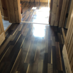 Deep cleaned floor and high and low walls