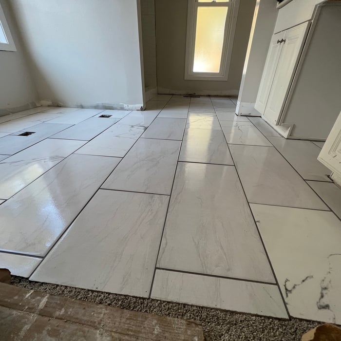 Porcelain tile for the floors