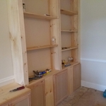 This is what it looked like almost finished.