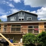 second story done with painting and before pictures of first level of house