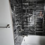 Tile shower and bathroom remodel