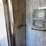 Tile shower and bathroom remodel