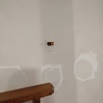 Tv mount recessed outlet addition for wireless display