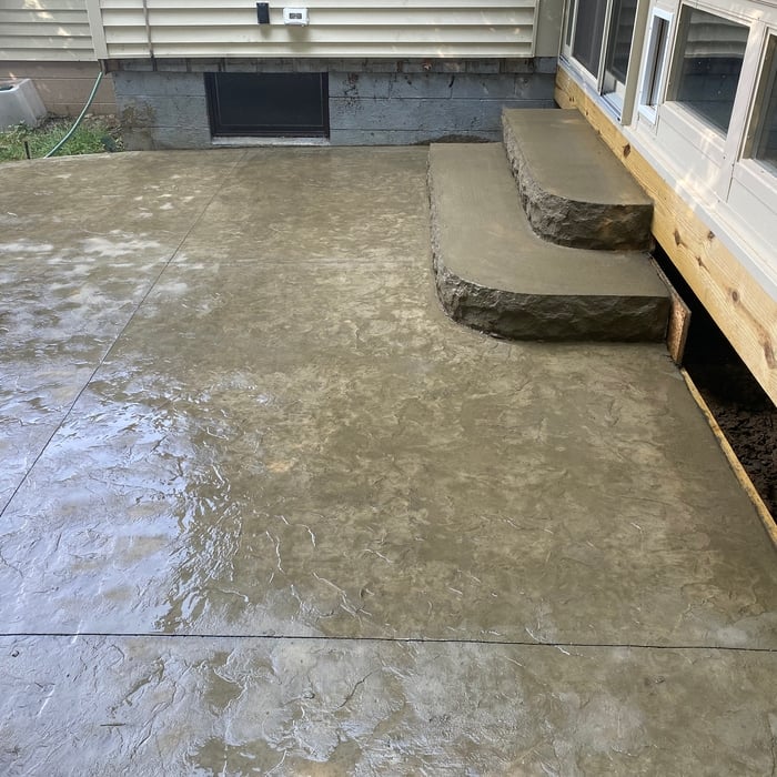 Stamp patio