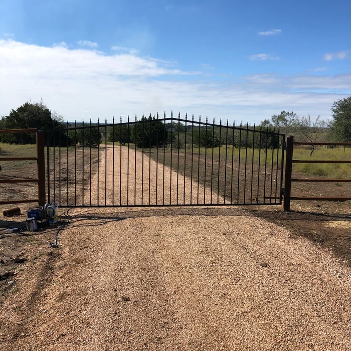 Gates with fence
