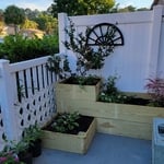 Tiered planter install