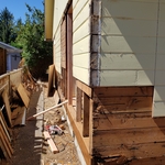 Window installation and rot removal