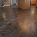 after stain and first coat of finish