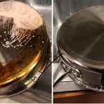 Pots/pans grease removal