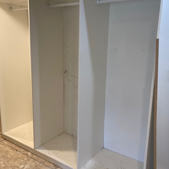 Custom made walk-in closet cabinets