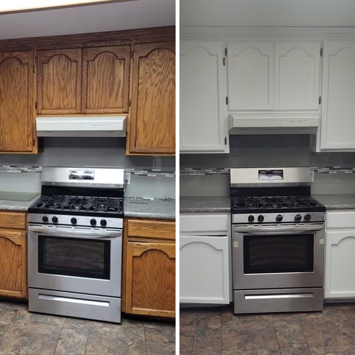 Left (before) right (after)