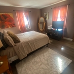 Basic bedroom cleaning + curtain dusting