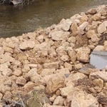 Rip Rap and a culvert