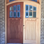 Stain doors