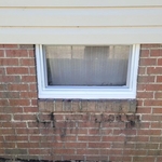 After I removed the trim rot and replaced just the window frame