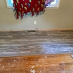 Installing the new flooring