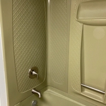 Before we apply the new finish.