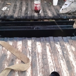 Black primer to keep from deca and gusts to hold the beam more secure to the frame.