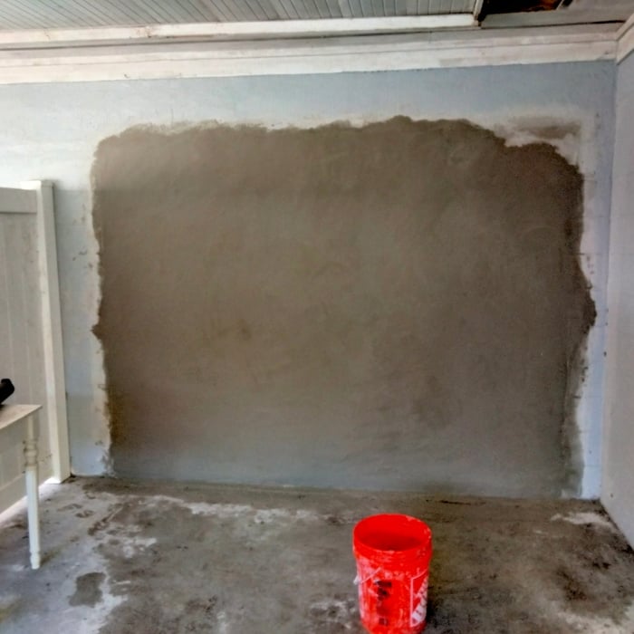Stucco wall finish...no paint job