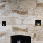 Tile fireplace