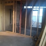 New rooms including an added bathroom after demo.