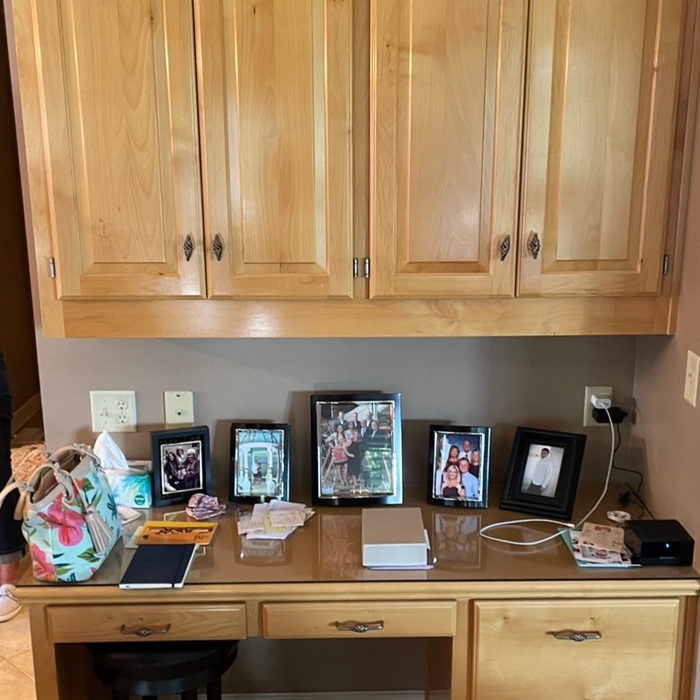 Desk before