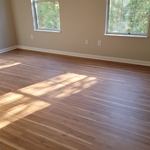 Flooring, baseboards, corner round