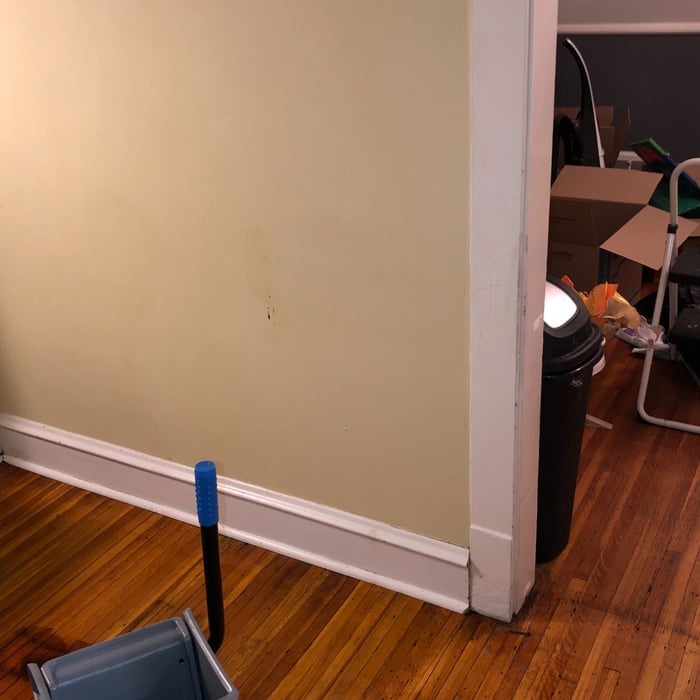 After cleaning the kitchen