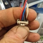 Water leaked into the connector and corroded the wires.