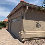 Rain gutters and down spouts