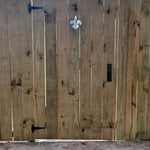 Gorgeous single gate we did under the carport!