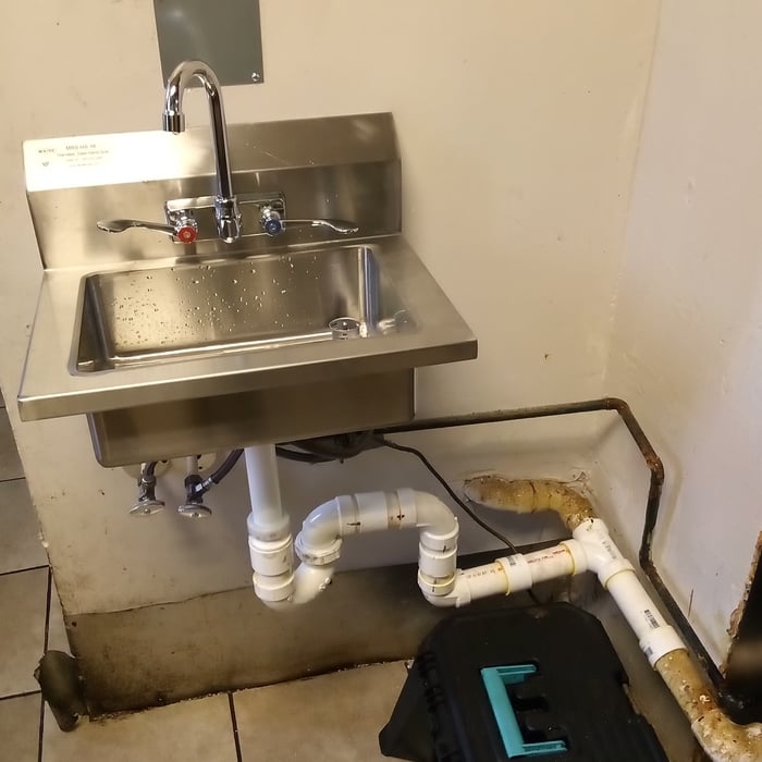 Stainless steel hand restaurant sink