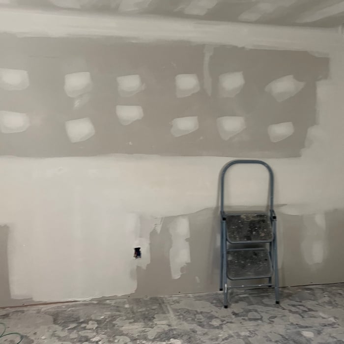 Basement drywall