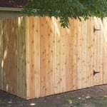 Privacy and chainlink install eith tree removal