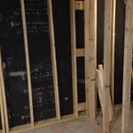 Framing up house from inside