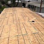 Installation of new plywood