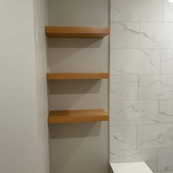 Floating shelves