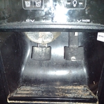 What appeared to be debris and water stains.