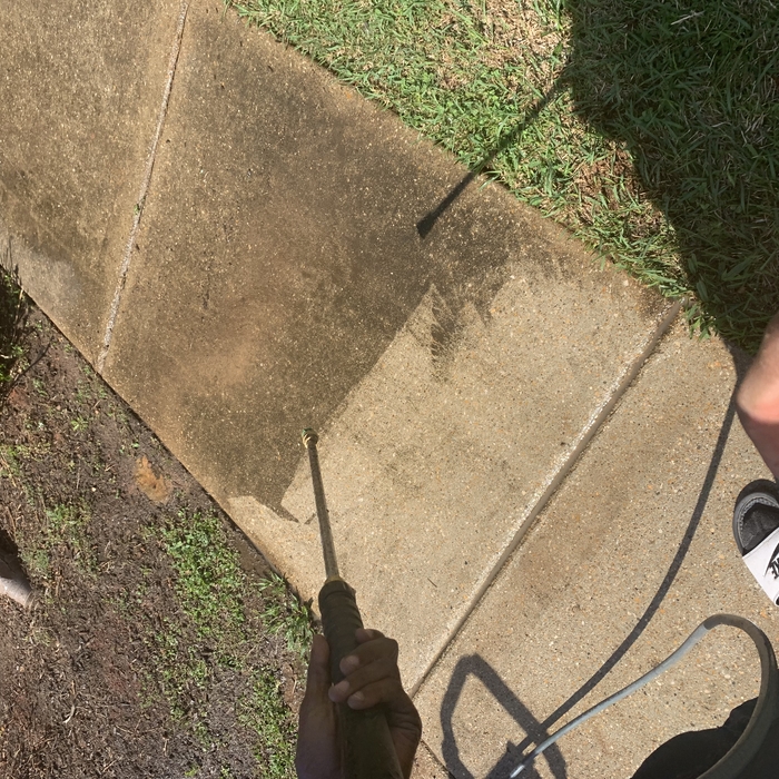 Home sidewalk Pressure washing