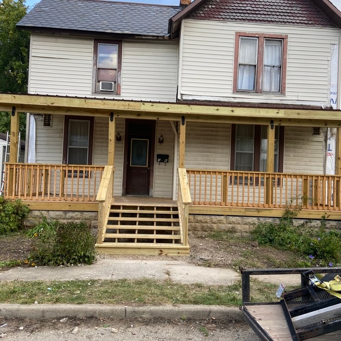 Front porch tear off and remodel
