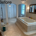 Antique master bathroom