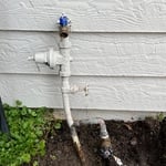 old shut off and pressure regulator