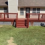 Previous wood deck