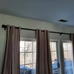 Reinstall curtain rod