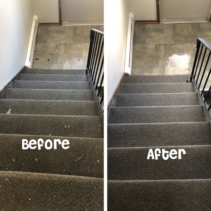 Stairs deep clean