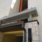 Steel Gray Aluminum Awning