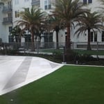 Steel Gray Aluminum 2 Rail Fencing