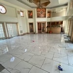 Tile floor install