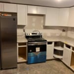 New cabinets and new appliances