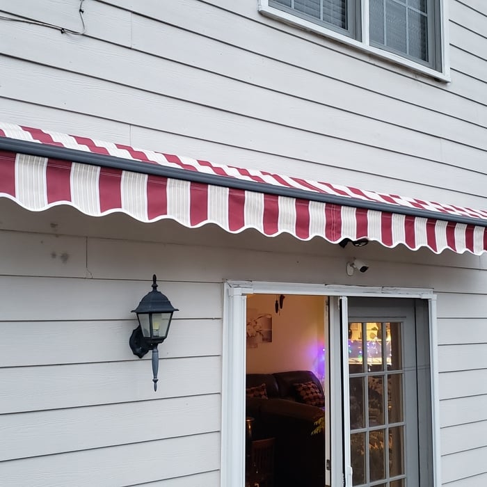 New awning closed